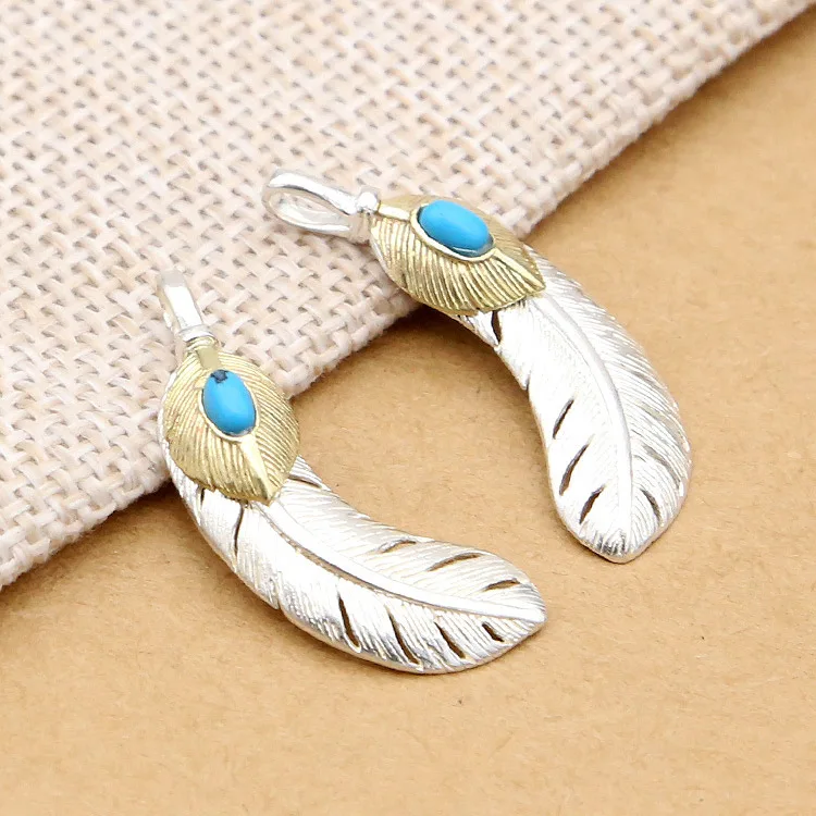 

Choker Necklace Asg Wholesale S925 Pure Fashion Jewelry, Japan And South Korea Contracted A Hoard Of Feather Necklace Pendant
