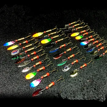 

Fishing Lure Beginner Kit Spinner Bait 11-31 Pieces Rotating Sequins Spoons Compound Baits Artificial Lures