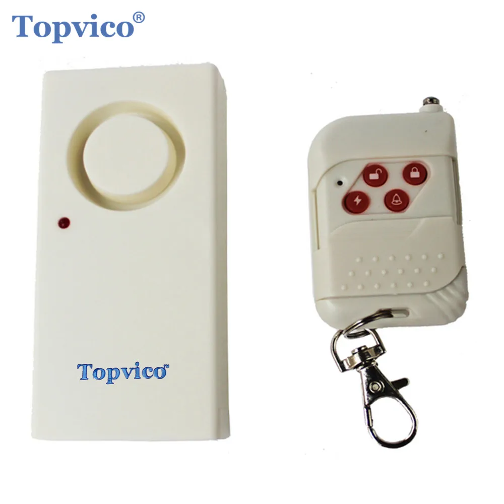 Topvico Door Window Security Vibration Sensor Alarm Wireless Car
