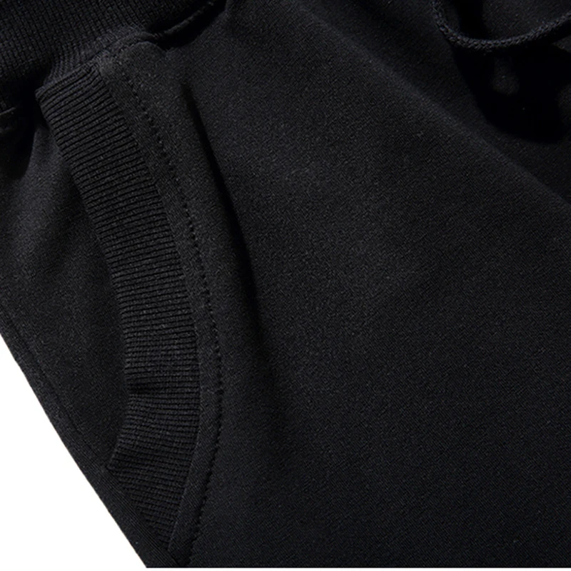 Весенне-осенние мужские штаны из хлопка 4XL 5XL 6XL вес 115 кг брюки длиной до икры с эластичной резинкой на талии мужские 3 цвета