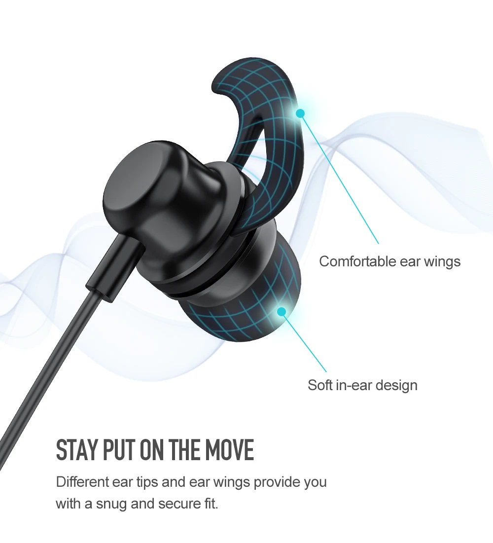 Doboss ST06 Спортивные Bluetooth Наушники Беспроводная гарнитура HD стерео звук шумоподавление магнитные шейные наушники с микрофоном