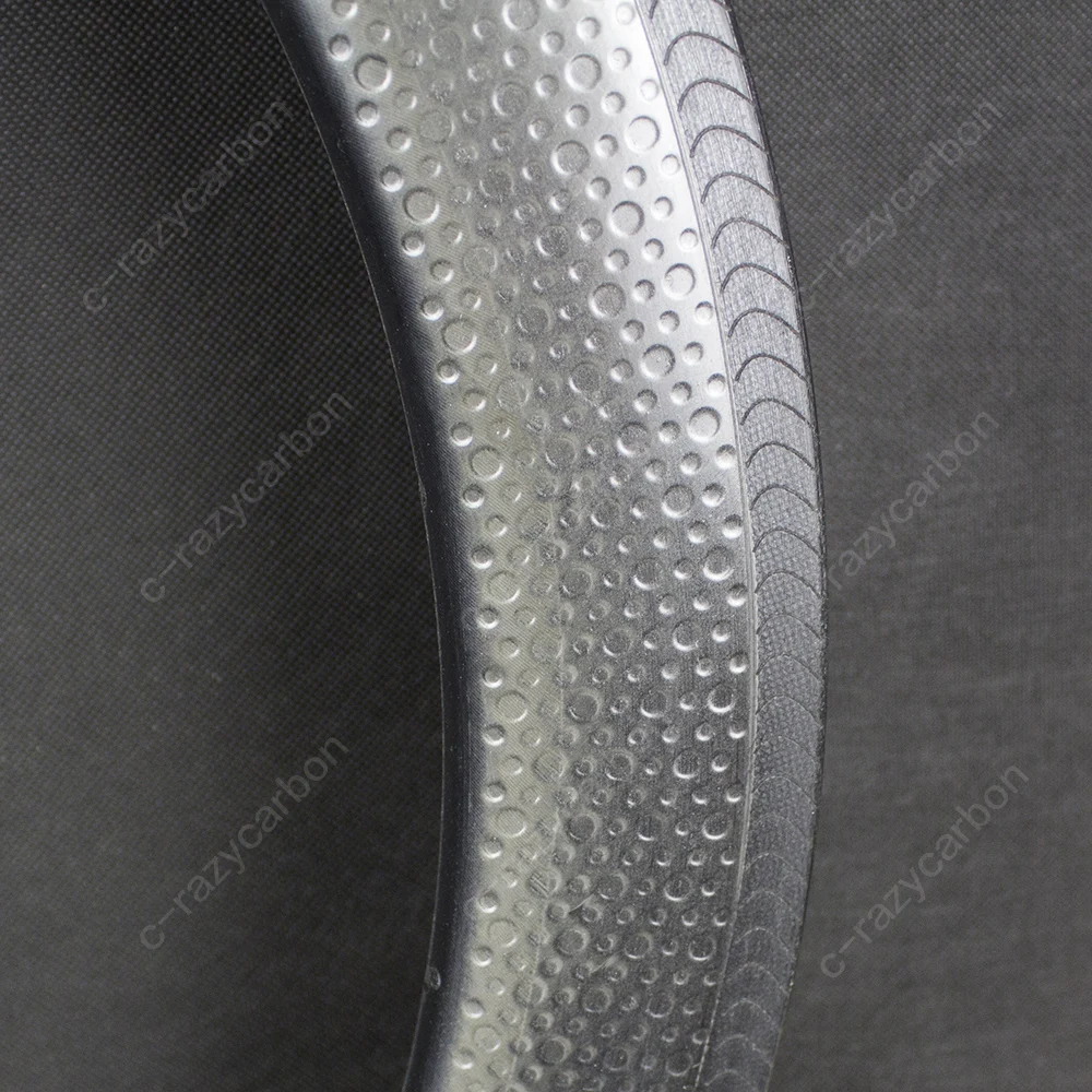 Clearance Performance High TG Dimple Golf 80mm Profile Carbon Road Rims T700C Tubular/Clincher Road Wheels 4