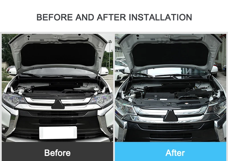 Для Mitsubishi Outlander 2013 2014 2015 2016 2017 2018 крышка капота гидравлический стержень стойки