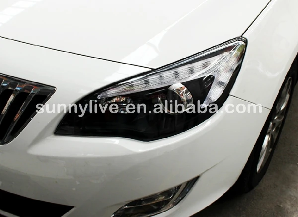 Для Buick Excelle XT Opel Astra светодиодный головной фонарь Angel Eye 2010 до 2013 года черный корпус SN