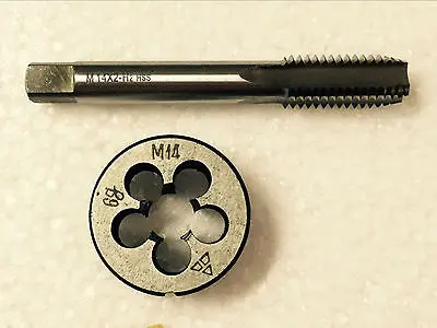 1 шт. HSS машина MM14 X 2 мм зажигания Нажмите и 1 шт. M14 X 2,0 мм Die Threading Инструмент
