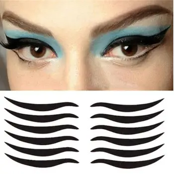 

48pcs/bag Eyelid Tools Beauty Easy Eyeliner Sticker Sexy Cat Style Eyes Sticker Black Eyeliner Tape Makeup Tool Maquiagem