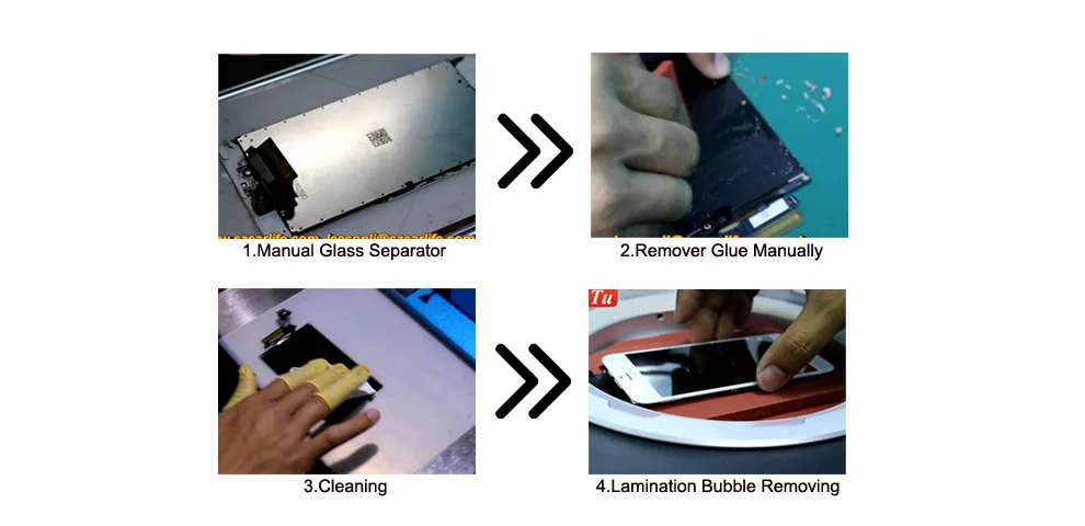 manual lcd separator , mini laminating machine , bubble remover all in one laminator for cracked lcd screen repair