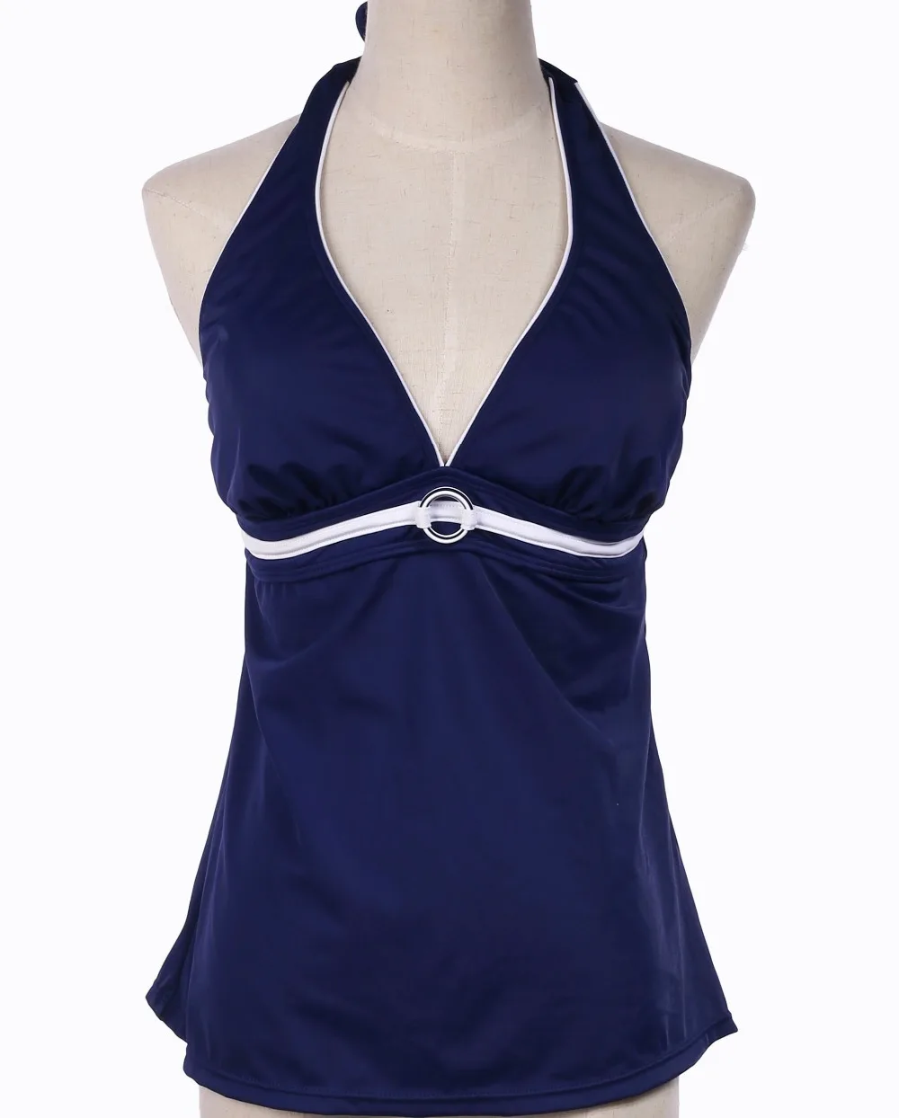 South Point New Summer Tankini Top Women Swimwear Navy Blue Halter ...