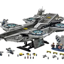Масштабная авианосец Супер Герои щит Helicarrier модель строительные блоки совместимы с 76042 игрушки Кирпичи подарок
