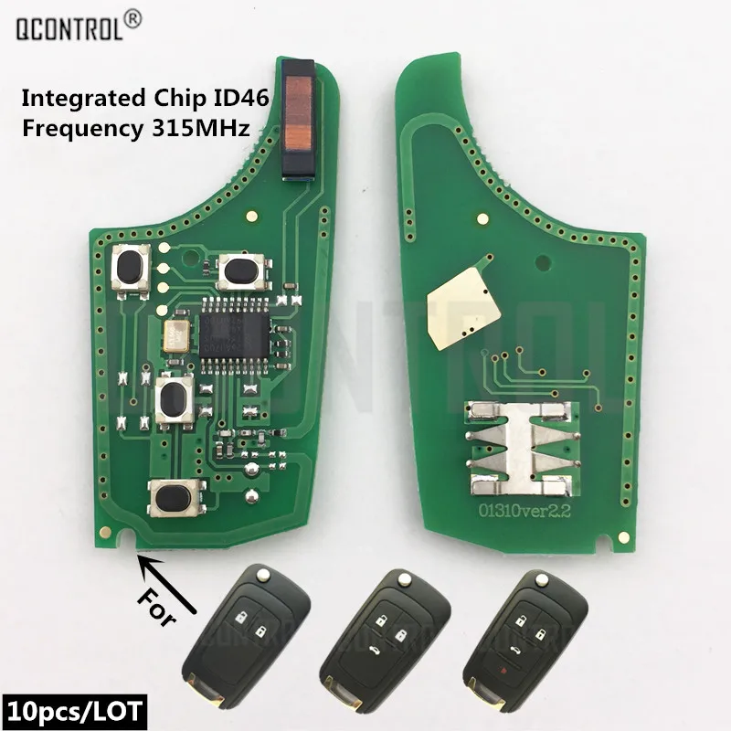 

QCONTROL Car Control Remote Key Electronic Circuit Board for Chevrolet Malibu Cruze Aveo Spark Sail Control Alarm Fob