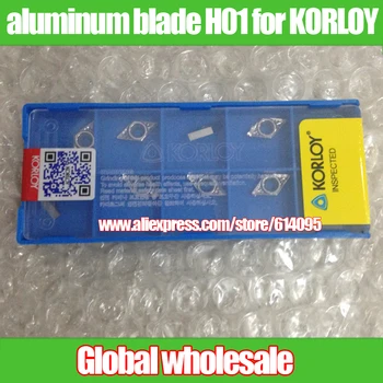

10pcs aluminum blade DCGT070204 / 070202-AK H01 for KORLOY / aluminum cutting blade DCGT 070202/04