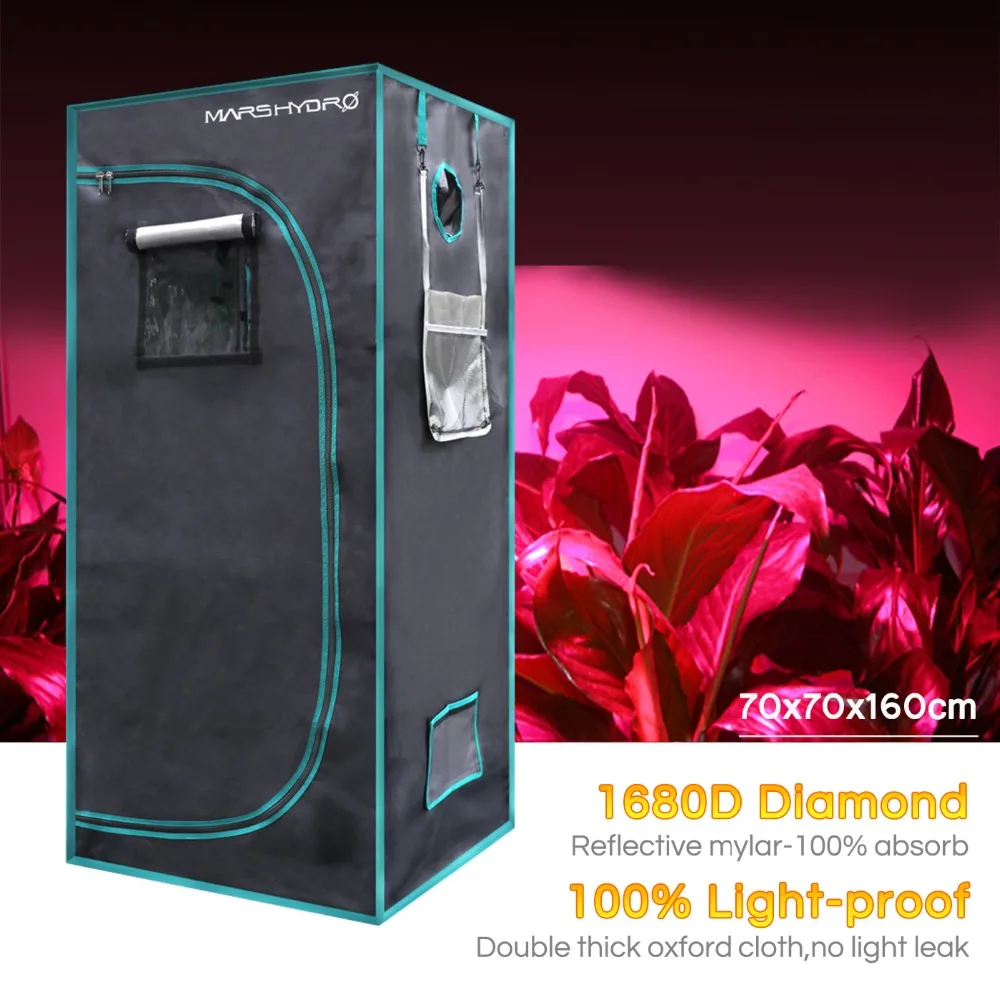 1680D Mars Hydro 70X70X160 см комнатный гроутент, парник растениеводства, сад Теплицы - изображение