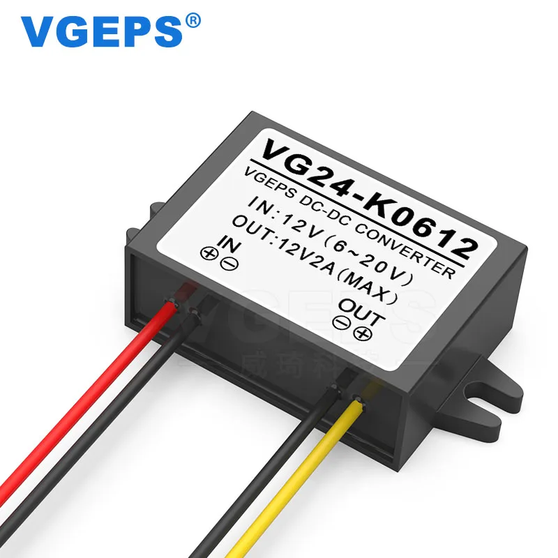 6-20V до 12V 2A DC регулятор мощности, 12V до 12V 24W преобразователь регулятора напряжения, повышающий-регулируемый модуль питания
