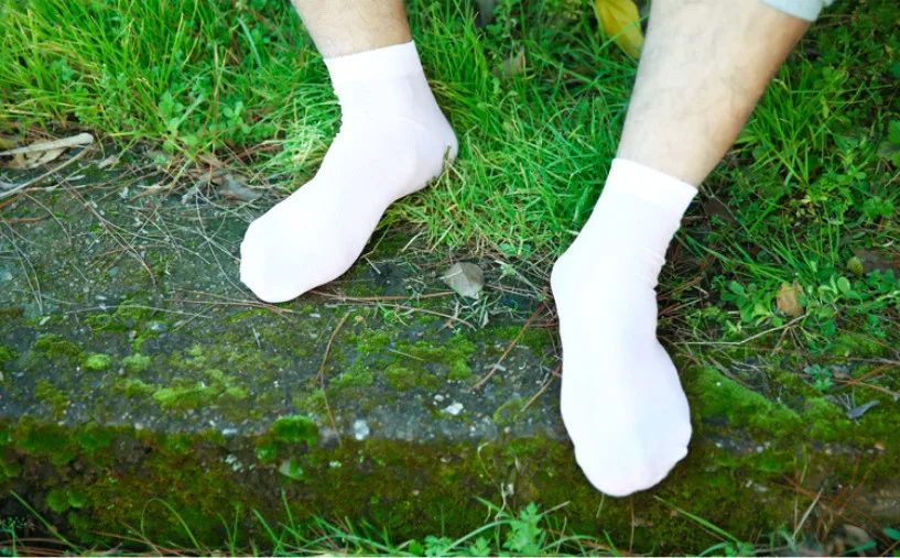 10 пар мужские Летние бамбуковые носки тонкие высококачественные бизнес мерсеризованные классные носки Мужские дышащие компрессионные подарки для мужчин 33