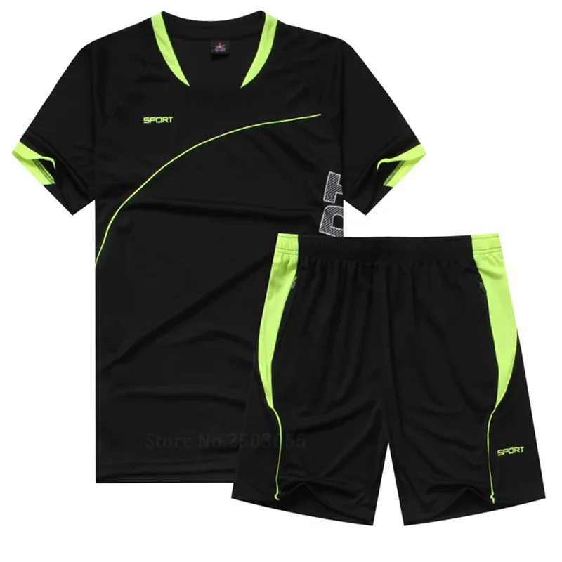 

2018 Survetement Football Training Suit Soccer Jerseys Set Maillot De Foot Futebol Short Running Sportswear Kit Diy Customize