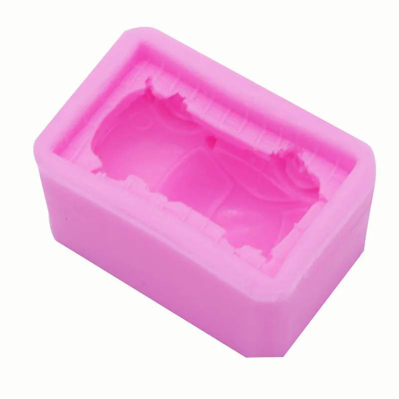 Atekuker Car Silicone Molds For 3D Crafts Fondant Cake Decorations Polymer Clay Tools Soap Mold