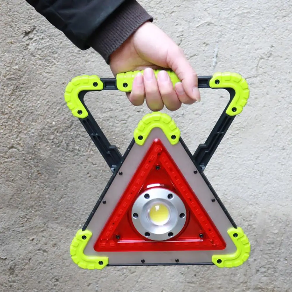 

Multi-function Triangle Truck Emergency Parking Traffic Warning Lamp Outdoor Mobile Power Usb Work Light