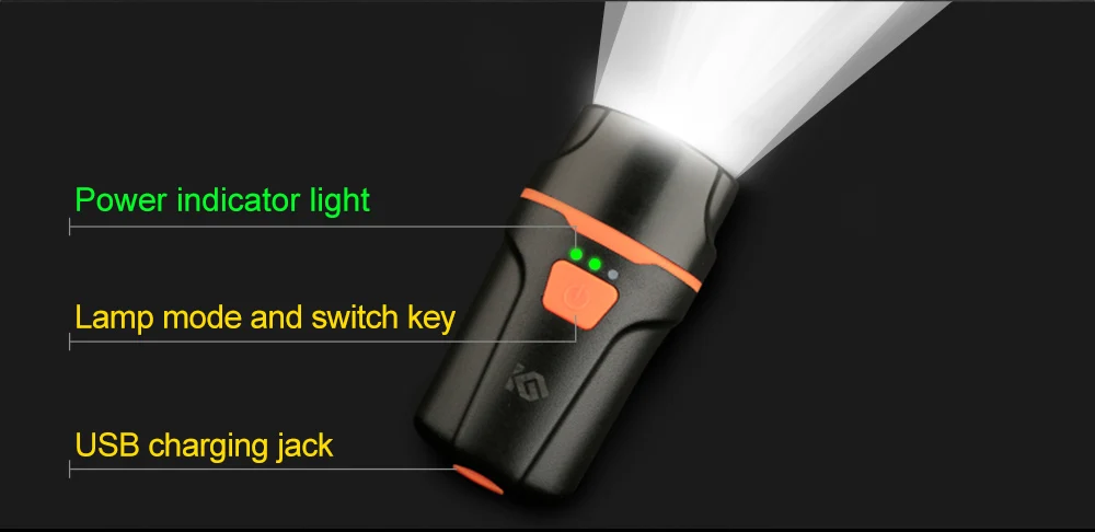 Coolchange Велосипедное освещение Водонепроницаемый USB Перезаряжаемые T6 светодиод Велосипед Света предупреждение фонарик Встроенный Батарея 1200 мАч 6 режимов