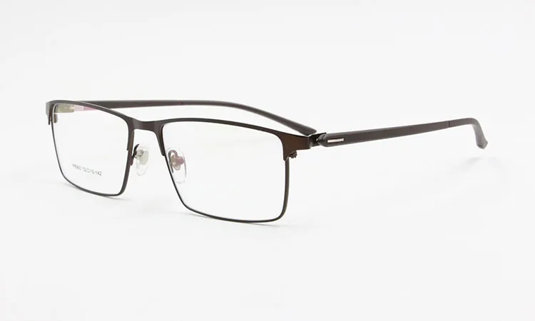 P9960 мужские титановый сплав оправа для очков мужские очки IP гальванический сплав Материал полный обод оправы для очков пружинный шарнир