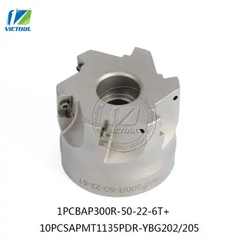 

BAP300R*50*22*6T 90 Degree Right Angle Shoulder Face Mill Head Milling Cutter,milling cutter tools, Insert APMT1135PDRYBG202/205