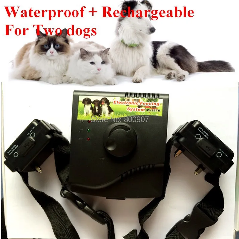Waterproof Rechargeable Pet Dog Electric Fence Inground Shock Collar Electric Dog Pet Training