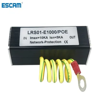 baratas 100/1000 M POE IP Câmera De Rede POE Switch RJ45 & POE Dispositivo Protetor Contra Surtos De Proteção Contra Relâmpagos Pára-spd 1000 M Ethernet
