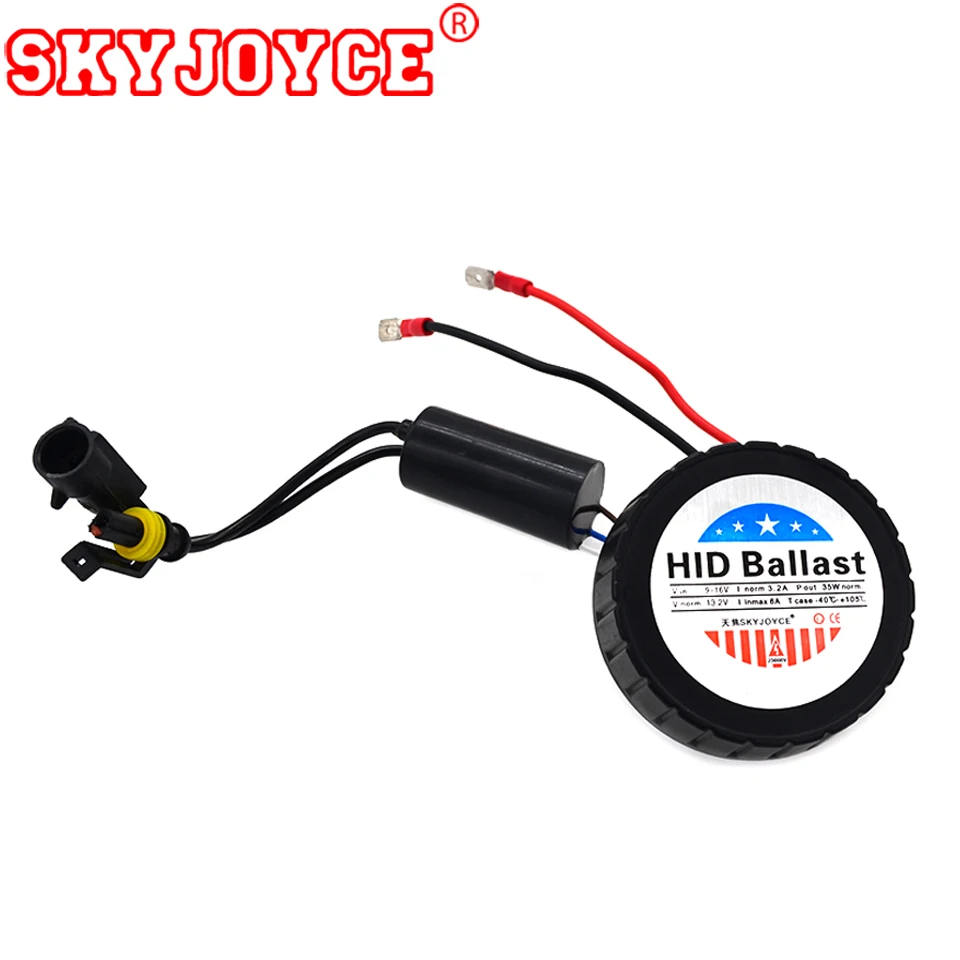 SKYJOYCE 1 PC Real AC mini ballast black cover xenon slim hid ballast 35W 12V conversion round ballasts for auto headlight hid (3)