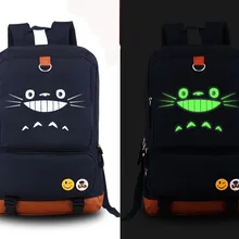 Хаяо Миядзаки Тоторо световой Косплэй Рюкзак Мультфильм Аниме Холст Студент Школьный Унисекс Дорожные сумки