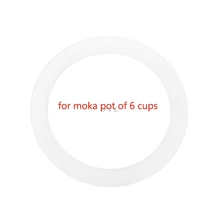 Silicone Seal Ring Flexible Washer Gasket Ring Replacenent For 6 Cups Moka Pot Espresso Kitchen Coffee Makers Accessories Parts