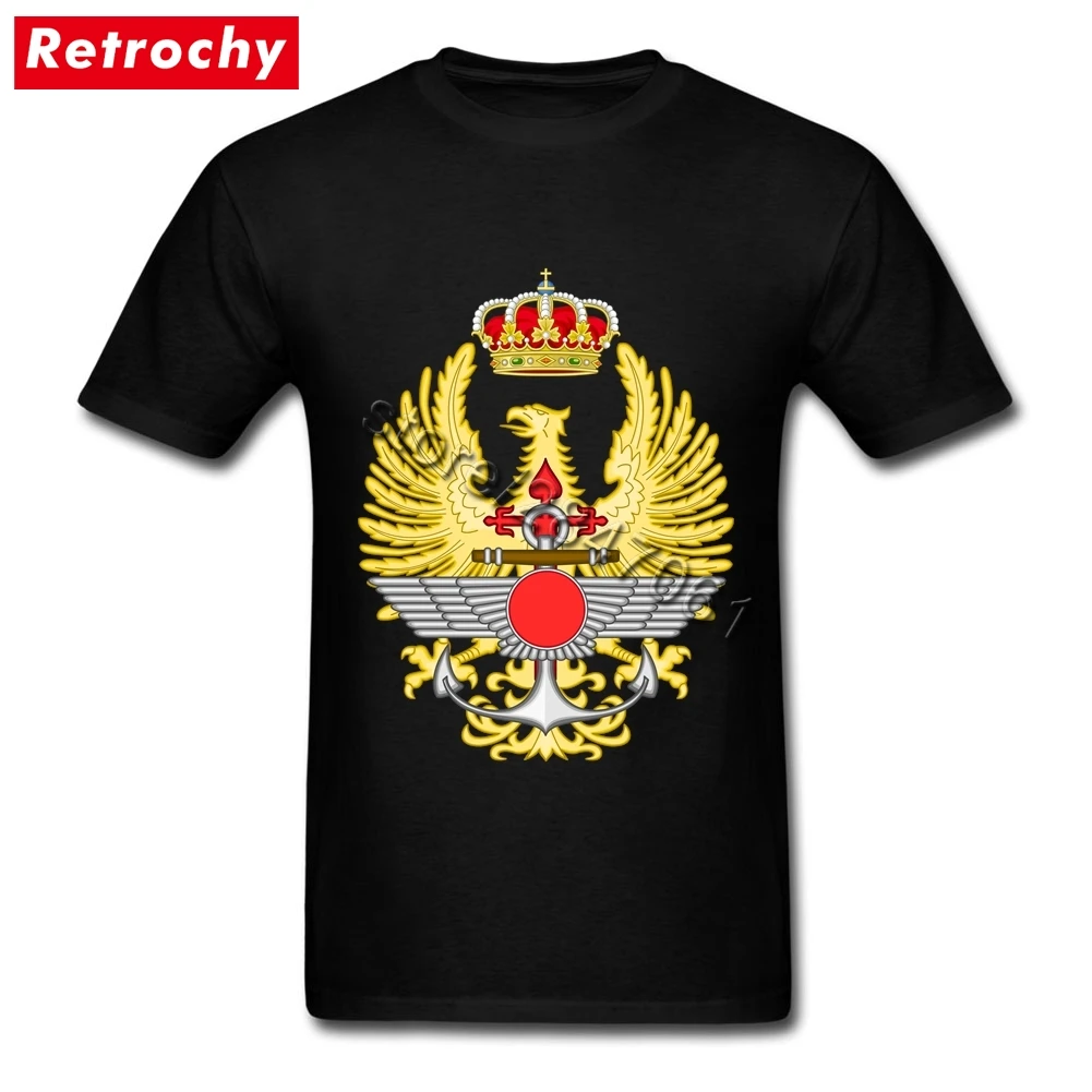 Emblem of the Spanish Armed Forces T Shirt Men Luxury Brand Tee shirts