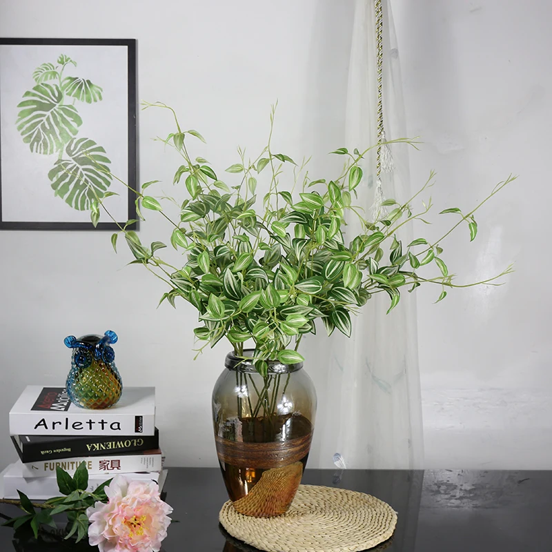 High Quality Vitality artificial plant leaves bonsai vine rattan silk