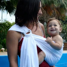 Воды Слинг слинги для младенцев регулируемый плечо кольцо сетки дышащий грудь слинг быстросохнущая младенческой Перевозчик летний бассейн пляж