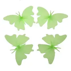 Набор из 4 люминесцентные фосфоресцирующие бабочка украшения детской комнаты Наклейки ночник