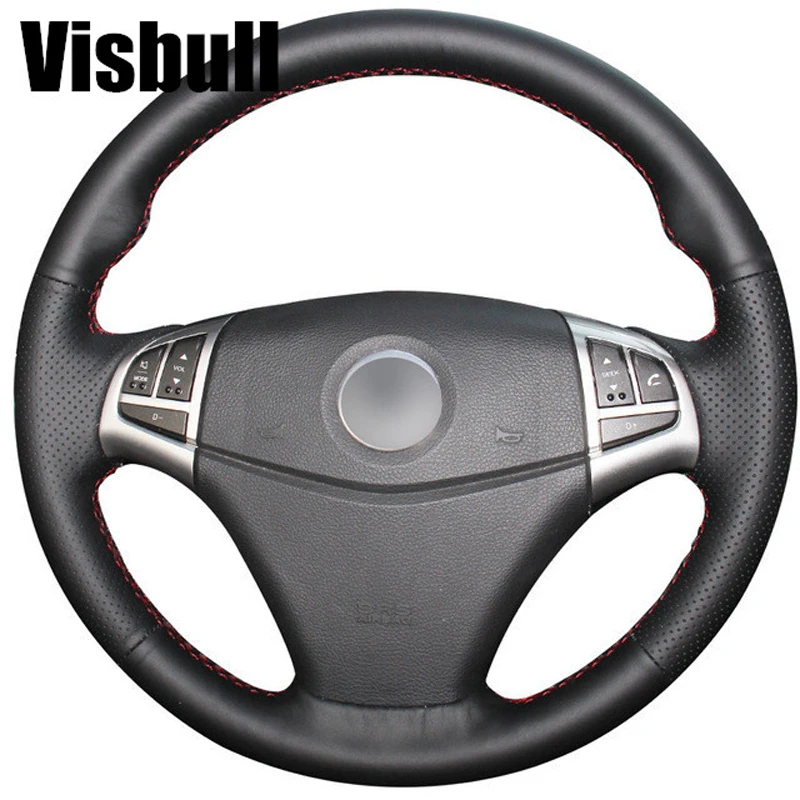 Visbull черный PU кожаный чехол рулевого колеса автомобиля V1081 для Ssangyong Korando 2011-2014 |
