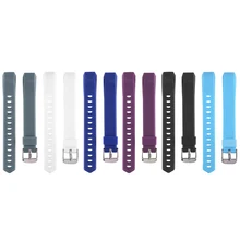 6 шт. красочные замена Браслет с металлическими застежками для Fitbit Alta TH559