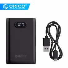 ORICO 10000mAh power Bank с светодиодный дисплей экран Внешний аккумулятор зарядное устройство, портативное зарядное устройство Dual USB power bank для iphone Xiaomi