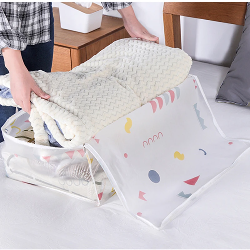 Quilt finishing bag clothes packing bag waterproof and moisture proof moving artifact luggage bag quilt dust-proof bag 2