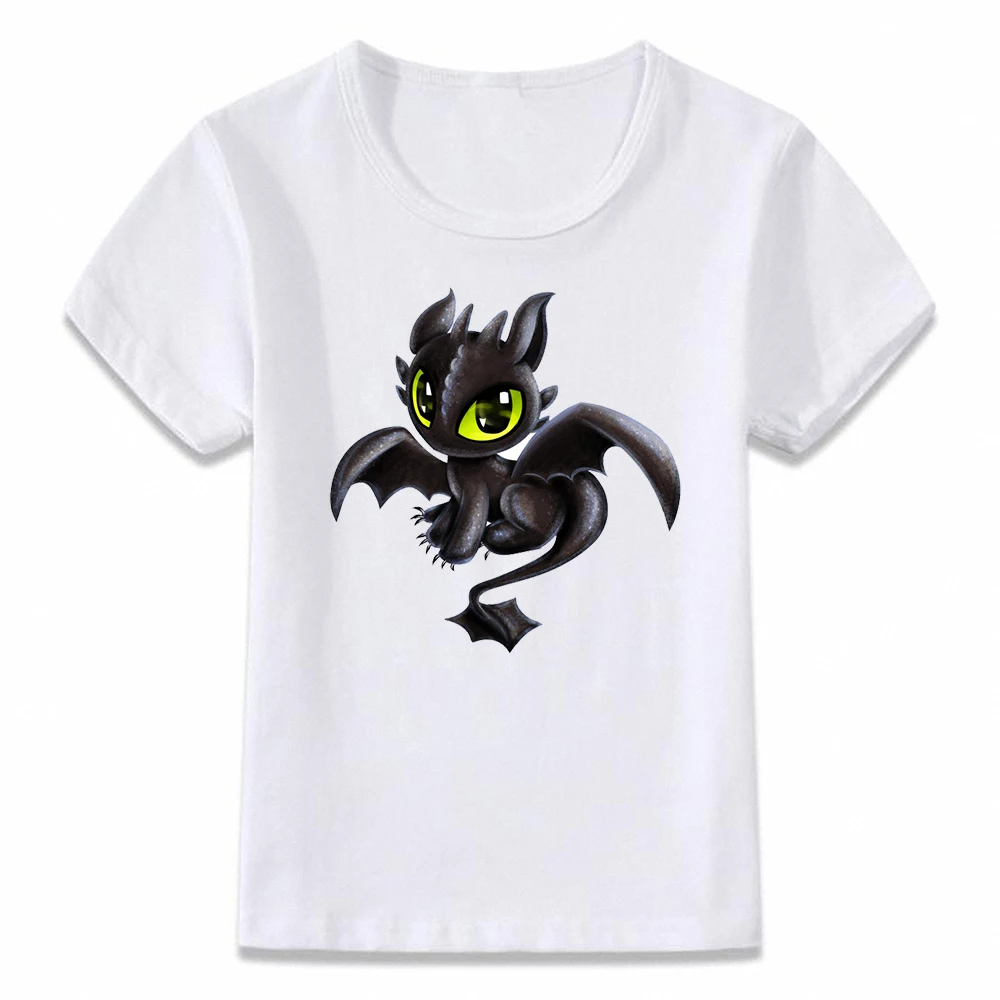 Детская футболка Беззубик Ночная фурия футболка для мальчиков и девочек футболка для малыша oal173 - Цвет: oal173d