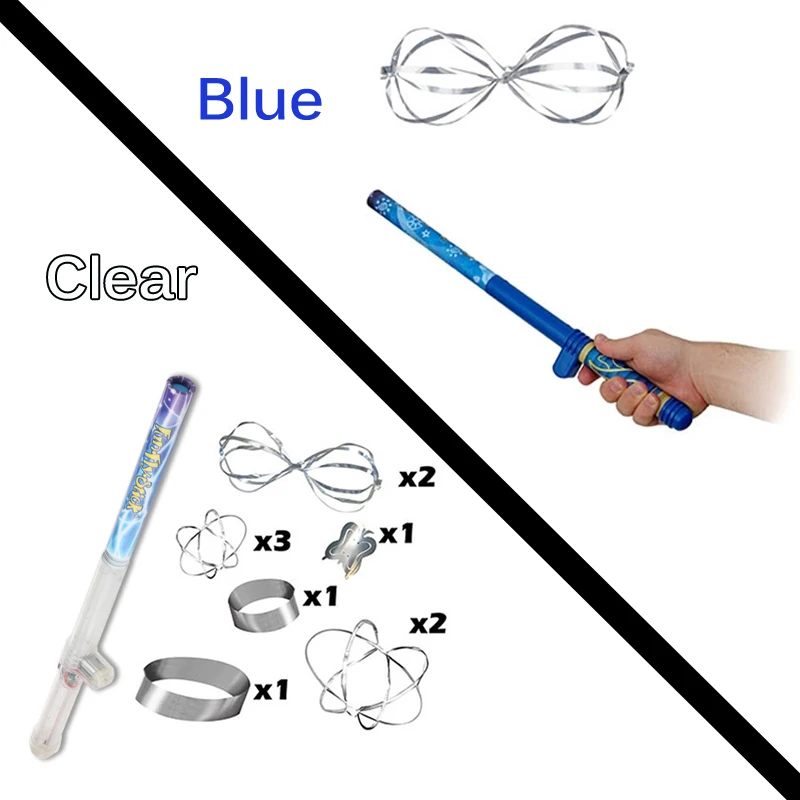 Syrisora Bacchetta Elettrostatica Fly Stick - Kit Scientifico Con 10 Forme Volanti, Giocattolo Educativo Di Fisica, Magia Della Levitazione