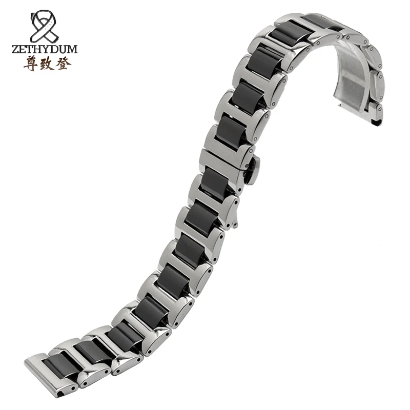 Correa de cerámica y inoxidable para reloj Garmin Fenix chronos, repuesto de lujo de 22mm, pulsera inteligente|ceramic watchband 22mm|replacement watchbandwatchband replacement - AliExpress