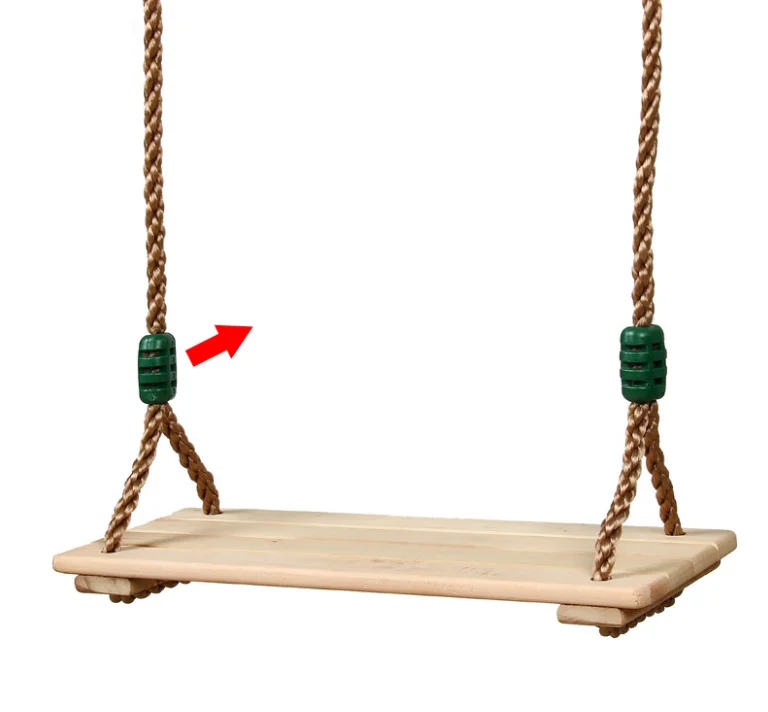 Adults and children Wooden Outdoor Garden Swing Environmental Easy To Install Tree Swing Rope Seat Hanging Molded for Kids LF115