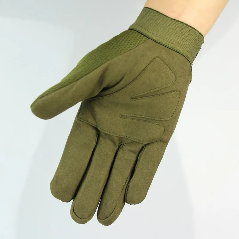 Gants Tactiques Airsoft – Taille M, Vert, Rembourrés, Doigts Protégés Articulés