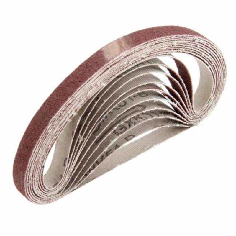 

10 PCS / Set Aluminium Oxide Abrasive Sanding Belts Grit 40-600# Sander Grinding Polishing Tools 330*10mm