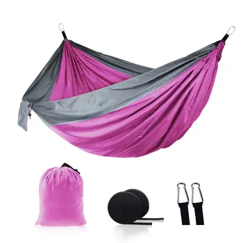 

wholesale Custom Logo Super Large Relaxing Double Travel Nylon Parachute double camping Hammock