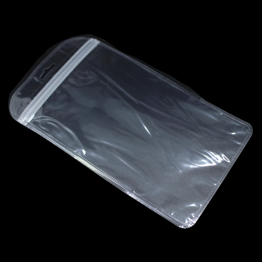 100Pcs/Lot Ziplock Plastic Clear Jewelry Storage Bag with Hang Hole Ziplock Closure Electronic Accessories Package Bag 24 Sizes 3