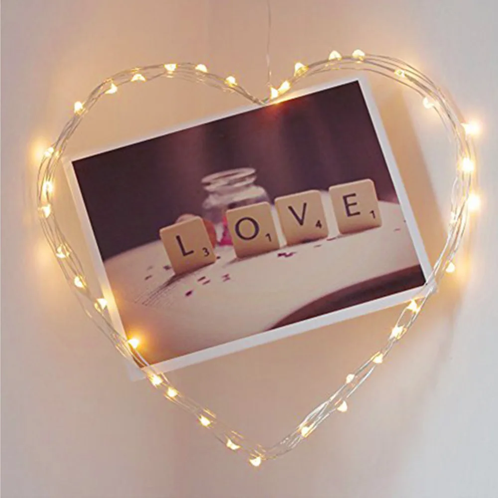 

Kingneonlux LED copper wire light Copper wire string CR2032 button battery box warm silver wire string led strip