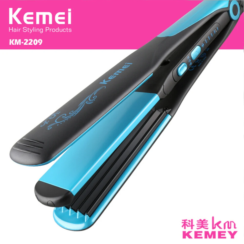 Kemei-2209 hair straightener professional 2 in 1 ionic straightening iron & curler styling tool pranchas de cabelo curling irons | Бытовая