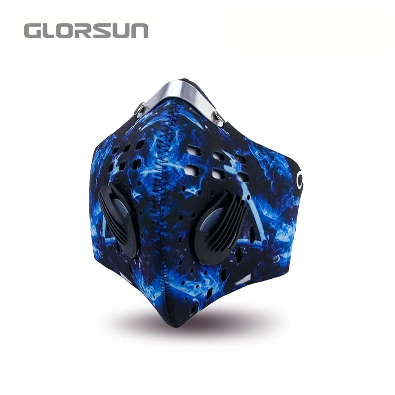 GLORSUN активированный уголь Пыленепроницаемая велосипедная маска для лица анти-загрязнения велосипедный велосипед наружная тренировочная маска с фильтром лицевой щиток