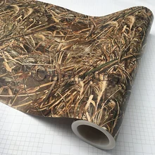 Sombra Hierba Hojas Camo Tape Gráficos Impresos Hierba Estilo Camuflaje Cazador de Camiones Coche Techo Capucha Camuflaje Abrigo Del Vinilo Del Vehículo