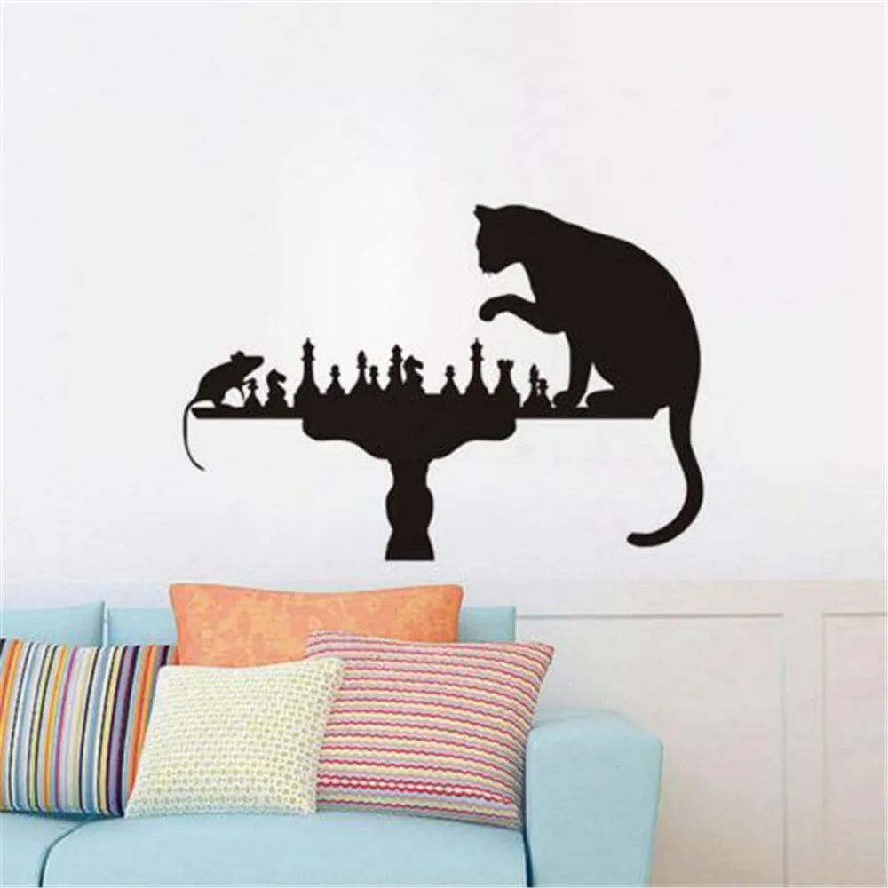 Détaillée décoratif WOLF Wall Art Vinyle Stickers Autocollants Murales transferts Loups